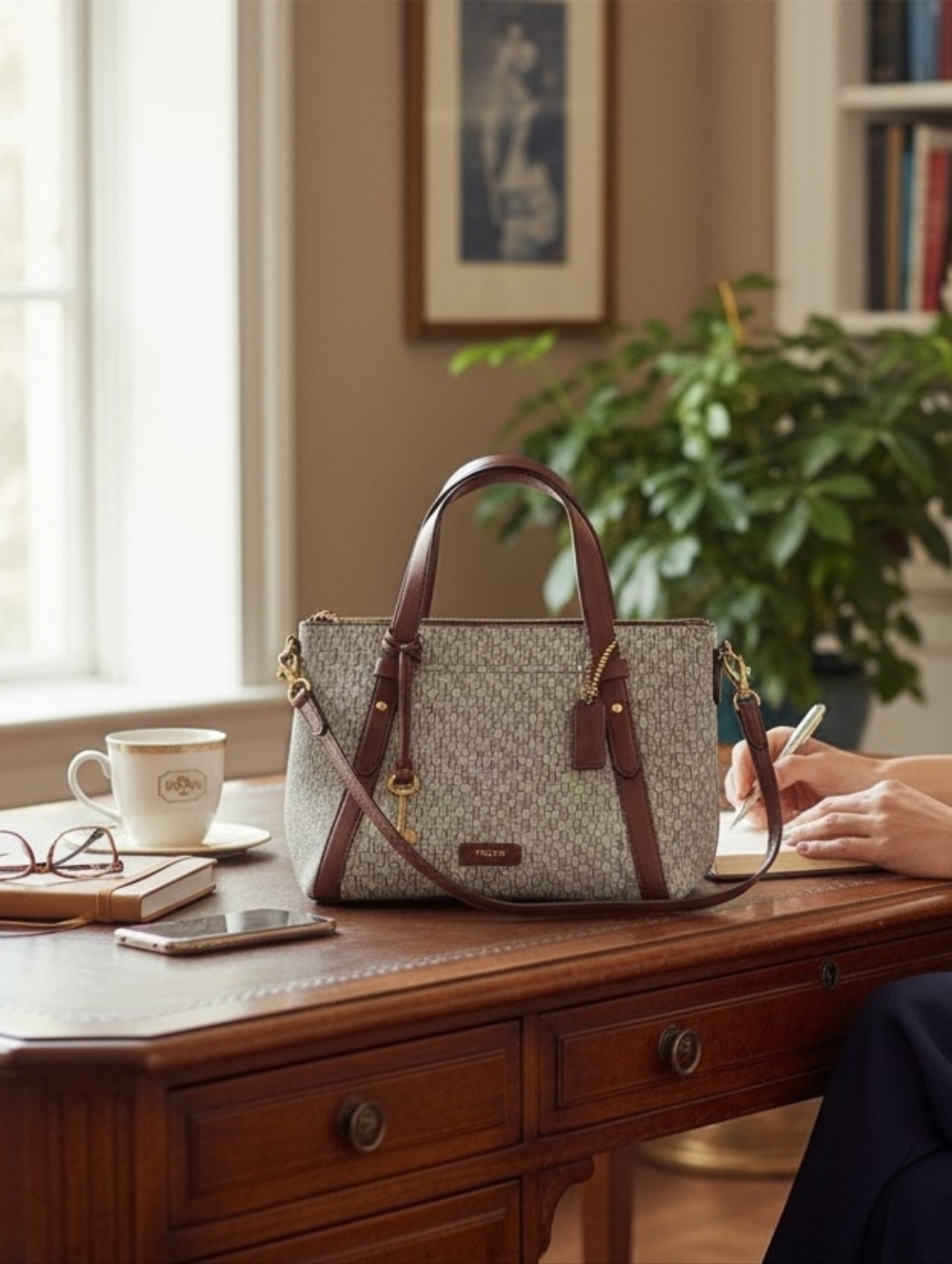 Fossil Skylar 2-Way Satchel